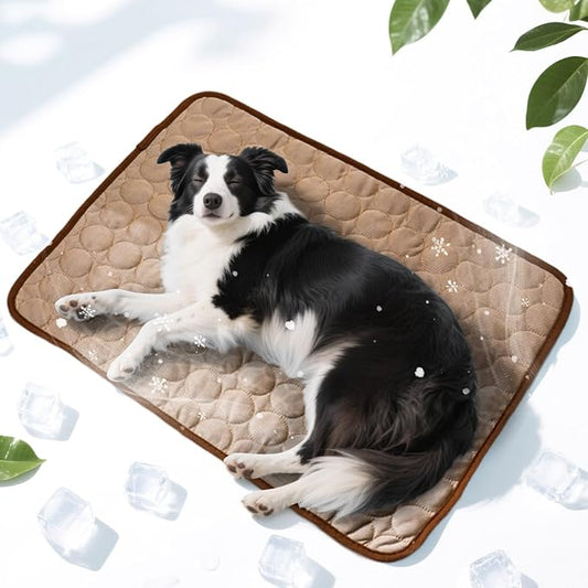 Dog Cooling Mat,2025 Upgraded Washable Pet Cooling Pad for Dogs & Cats,Keep Cool for Pets in Summer,Dog Bed for Outdoor & Home Use,39×30"(Kaffee, X-Large)