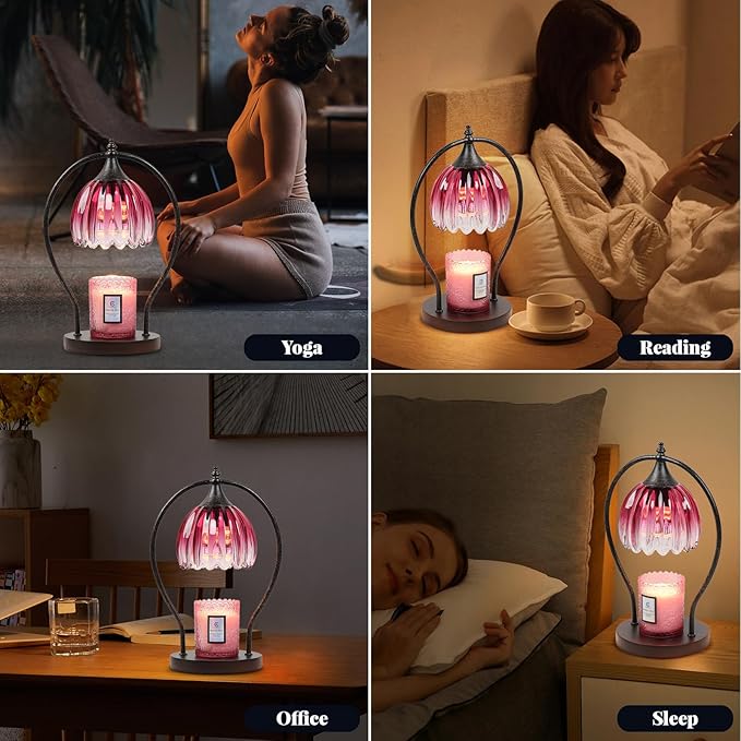 Candle Warmer Lamp, Dimmable Candle Warmer with Timer, Vintage Candle Wax Warmer for Jar Candles House Warming Gifts New Home, Birthday Gifts for Mom Women, Home Decor for Bedroom Living Room