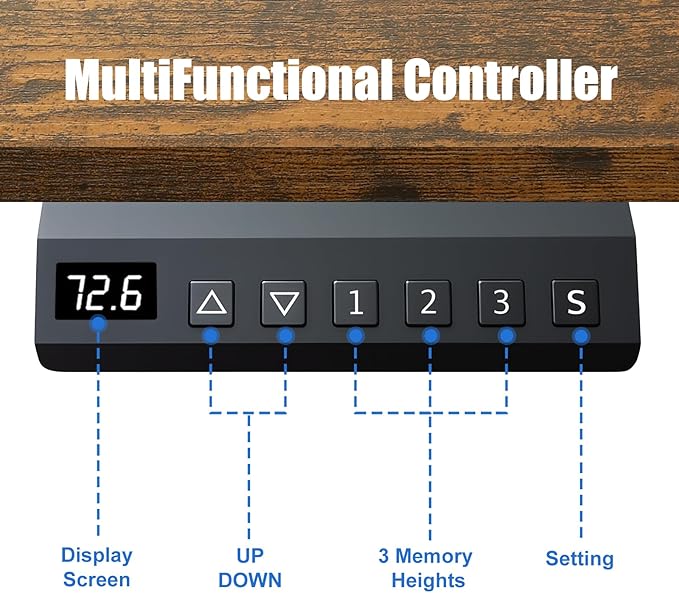 Standing Desk with Splice Board Adjustable Height- 63 inch Mobile Stand up Desk with Wheels, Portable Sit Stand Desks Electric with Lockable Casters