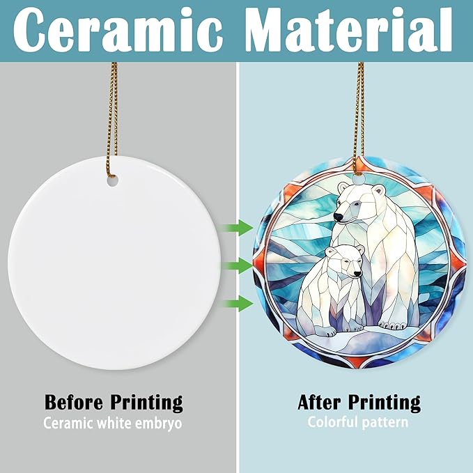 Christmas Ornament, Two Polar Bear Ornament, Christmas Decorations for Tree, Heirloom Keepsake, Gift Idea