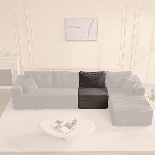 Cozy Single Seat, Comfortable Seating, No Assembly Required, Gray