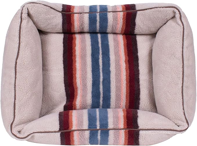 Pendleton Berber Kuddler Dog Bed - Serape Rosewood, M