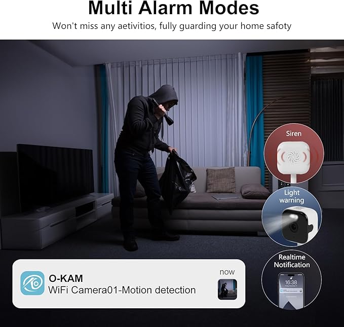 2.4G/5G Security Camera Indoor, 2K Pet Camera Indoor with Phone App, Foldable WiFi Baby Camera Motion Detection, Two-Way Talk, IR/Color Night Vision
