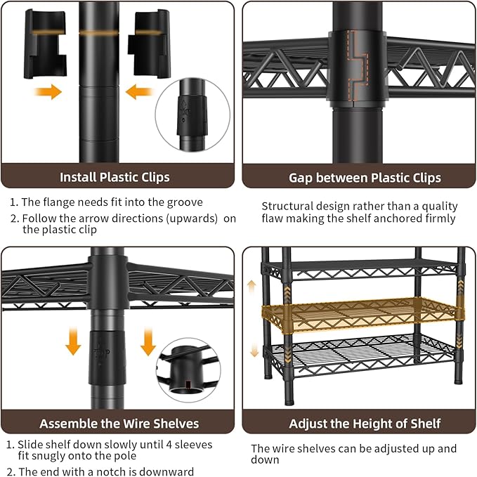 Clothes Rack,Heavy Duty Garment Rack 3 Tier Adjustable With Removable Clothe Basket,Wheels Free Standing Rolling Wire Shelving Clothing Racks for Hanging Clothes Metal Portable Closet