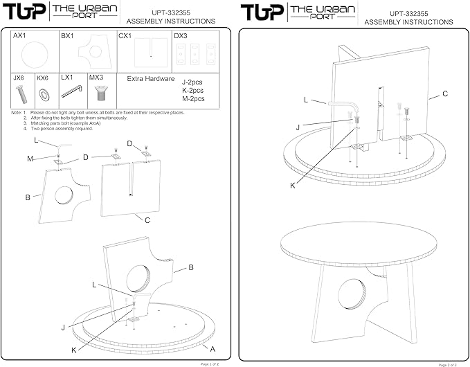 TUP THE URBAN PORT Kali Coffee Table | 27" Natural Round Marble Tabletop | Dark Brown Mango Wood Sculptural Base