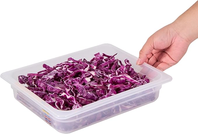 Restaurantware Food Storage Container 1 Pack of 12.7 x 10.3 x 2.5 Inches Plastic Stackable Storage Box White Reusable Label Container Dishwasher Safe For Restaurants And Kitchens