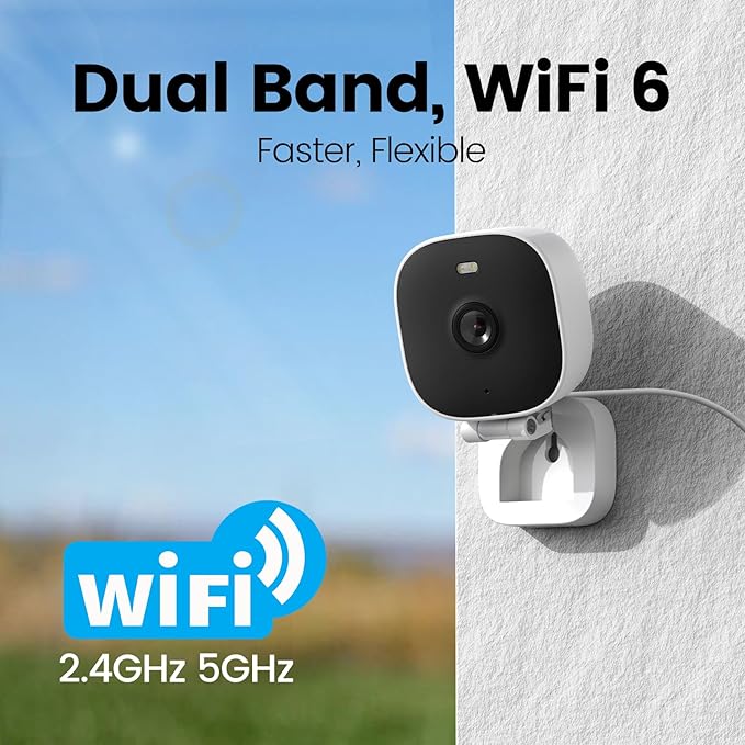 VIMTAG 5G/2.4G 2.5K Cameras for Home Security-Outdoor/Indoor Camera for Dog/Cat/Pet/Nanny/Baby, Wired, Color Night Vision, Free AI Detection, 2-Way Audio, 24/7 SD Recording,Support Alexa Cloud SD Card