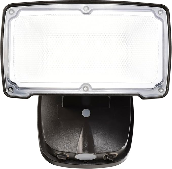 26W Flood Lights Outdoor, CCT Integrated LED Security Light Fixture, 1 Head Exterior LED Outdoor Light with Dusk to Dawn Control, ETL Water Resistant for Garage, Yard, Porch (Bronze)