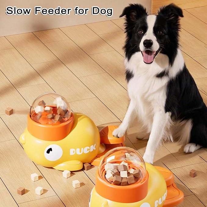 Interactive Dog Treat Dispenser, Puzzle Feeder Dog, Duck Pet Feeder for Healthy Eating, Interactive Treat Dispenser Toy for Dogs and Cats (1 PCS)