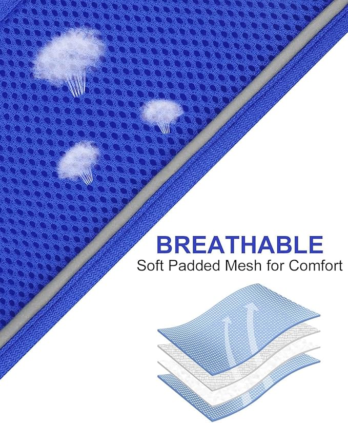 Joytale Small Dog Harness, Breathable Mesh Step-in Vest, Reflective Soft Padded Harnesses for Small and Medium Dogs, Navy Blue, M