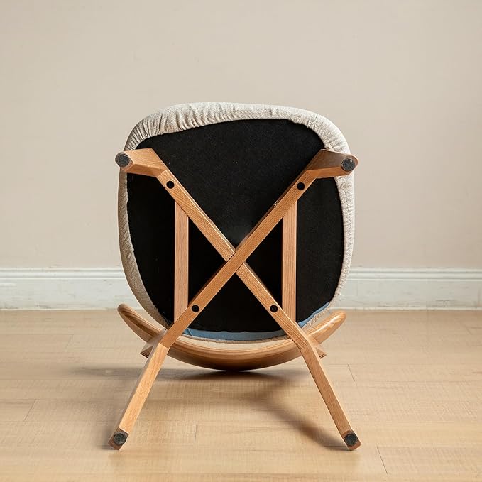 Solid Wood Dining Chair - FAS-Grade North American Oak, Heavy Duty Dining Chair with Ergonomic Curved Back,Padded Dining Chairs for Heavy People,Easy Assembly,400 lb Capacity