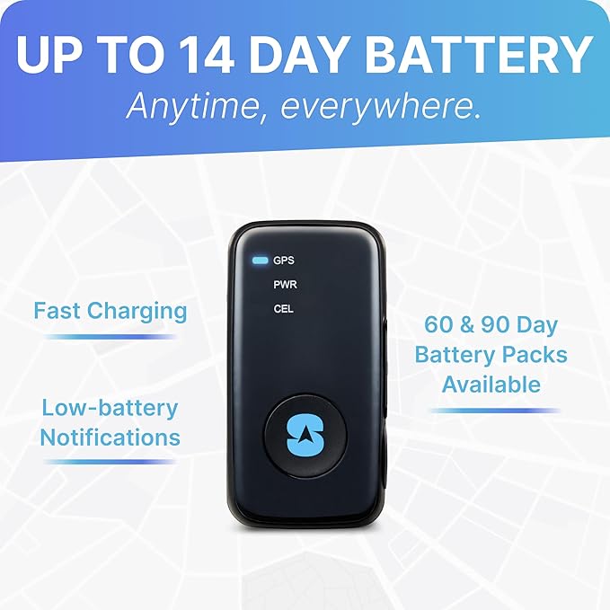 Spy Tec Atlas GPS Tracker for Vehicles & Kids | Up to 14-Day Battery Life | Geofencing, Portable Real Time Mini GPS Car Tracker w/Lifetime Support | Subscription Required
