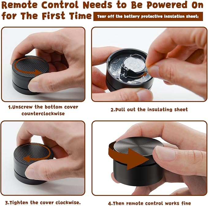 cozoo Bedroom Table Lamp with Remote Operation Control,Dimmable Bedside Table Desk Lamps with USB C+A Charging Ports 2 AC Outlets (Brown + Remote)