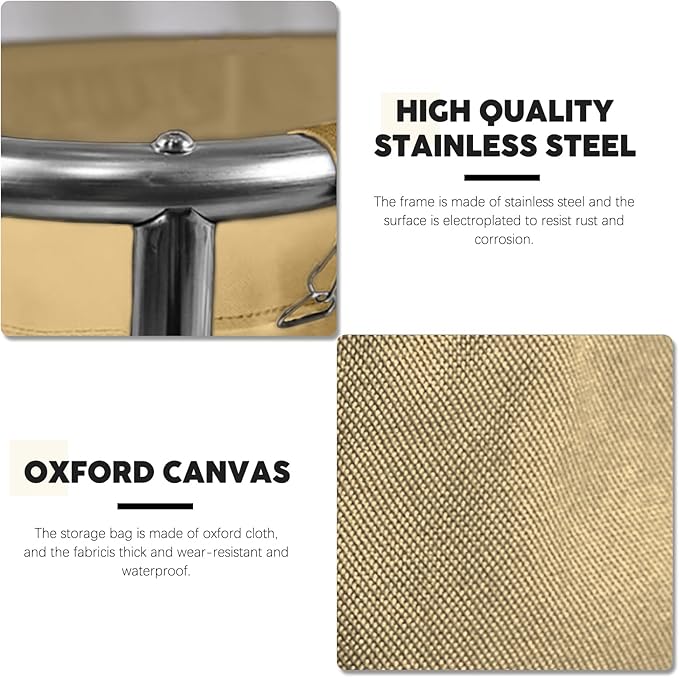 Commercial Laundry Cart with Wheels, 11.35 Bushel Large Laundry Tumbler with Removable Waterproof Canvas Lined Basket, Heavy Duty Stainless Steel Laundry Basket for Hotels and Hospitals