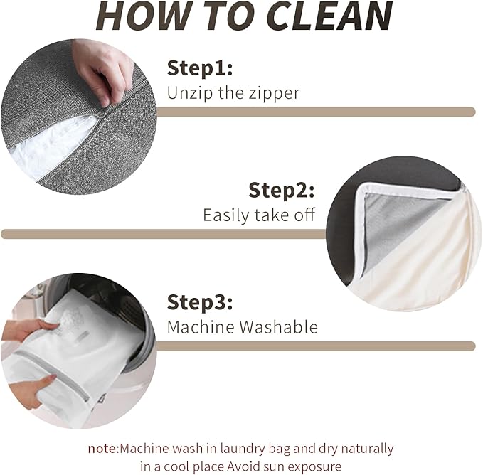 WJShome 83" Cloud Couch Sectional for Living Room, Down Filled Modular Sectional Sofa,L Shaped Sofas with Ottoman,Convertible Couch, Sofa Covers Washable&Replaceable,Gray