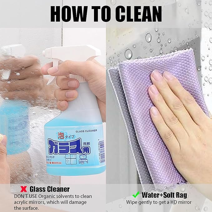 DARENYI 12'' Round Wall Mirror Tiles High Clear Reflecticon Self Adhesive Acrylic Mirror Sheets Circle Stickers for Bathroom, Bedroom, Door, Home Decor