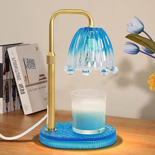 Candle Warmer Lamp with Timer - Electric Wax Melt Warmer with Adjustable Height and Dimmer for Scented Candle Wax, Home Fragrance Décor and House Warming Birthday Gifts for Women Mom
