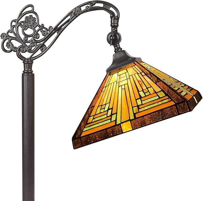 Capulina Mission Antique Style Tiffany Lamp Series Table Lamp Floor Lamp Decor for Living Room Bedroom Study Room