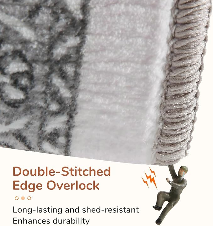 OPPODREAM Thin Throw Rugs 2x3, Small Washable Entryway Rugs 2 x 3 with Non Slip Backing, Low-Pile Faux Cashmere 2 x 3 Carpet, Greenish Grey