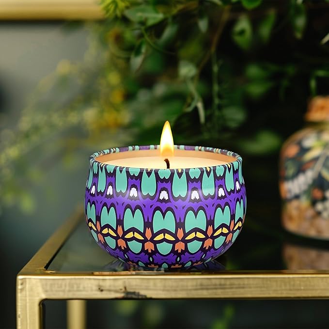 Scented Candles Gift Set, 12 Pack Candles for Home Scented, 300 Hour Long Lasting Soy Candle, Birthday Gifts for Women, Aromatherapy Candle for Stress Relief, Relaxation, Bath, Yoga