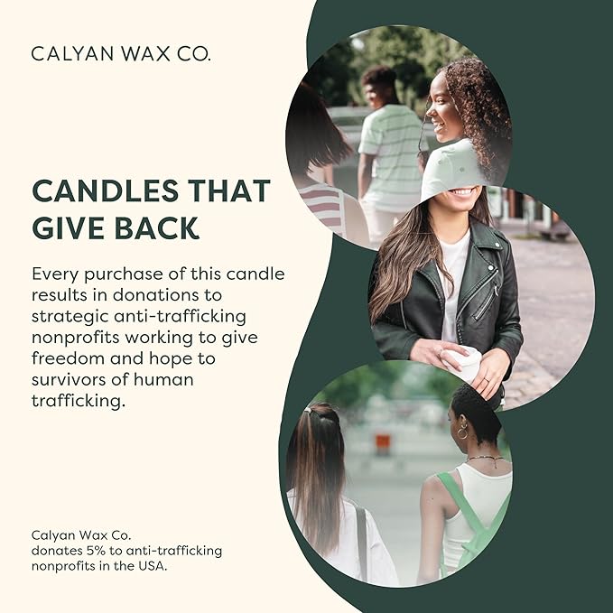 Calyan Wax Co. Fir & Clove 3 Wick Scented Candle - 43 Hour Burn - Luxury 3 Wick Soy Candles - Non Toxic Soy Wax Candles - Long Lasting Large Glass Jar Candle for Home - 14.9oz