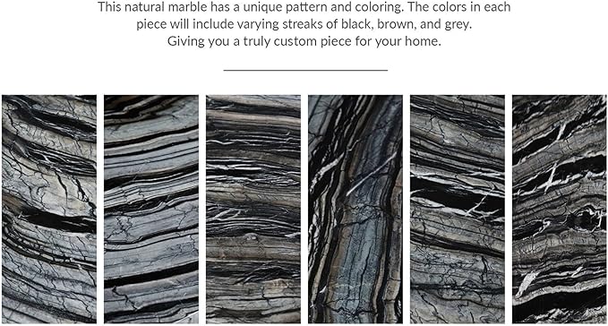 ZURI Furniture Modern Tulare Console Table with Marble Top and Polished Stainless Steel Base