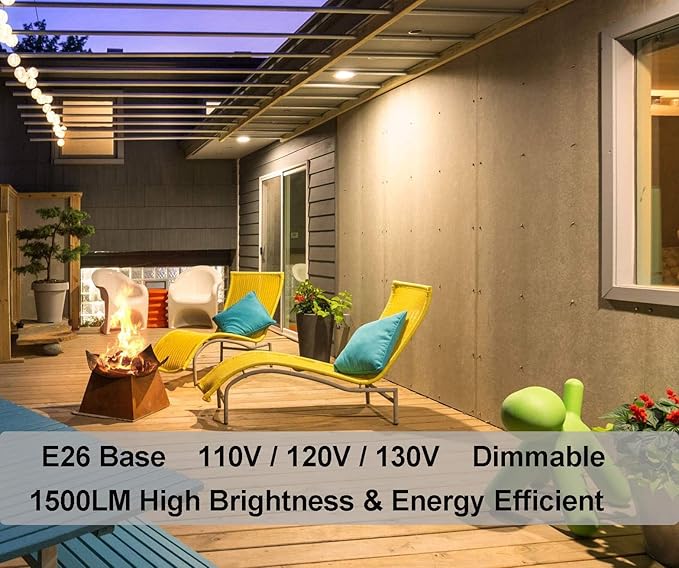 PAR38 Outdoor Flood Light, 2PCS PAR38 Halogen Flood Light 80W, High Brightness 1500LM Equivalent 100W, PAR 38 Dimmable with Long Lasting Warm White PAR 38 Halogen 80W with E26 Base for Indoor&Outdoor