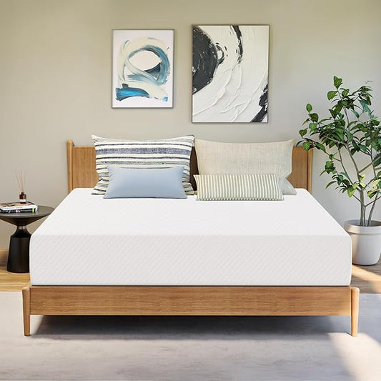 Gaeste 12 Inch Cal King Cooling Gel Memory Foam Mattress Medium Firm for Cool Sleep Pressure Relieving CertiPUR-US Certified Foam, Convenient Mattress in a Box Fiberglass Free (California King, 12 in)