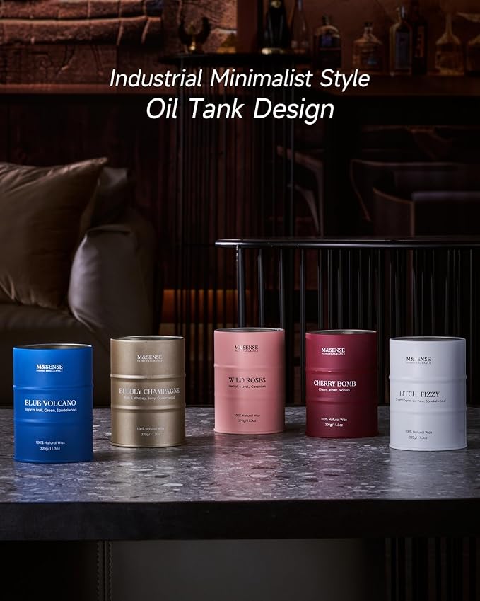 M&SENSE Tropical Fruit Soy Scented Candles Natural Non Toxic, Summer Candles 11.3oz 70 Hours Long Lasting Burning, Unique Candle Gifts Cozy Room Decor for Women Men