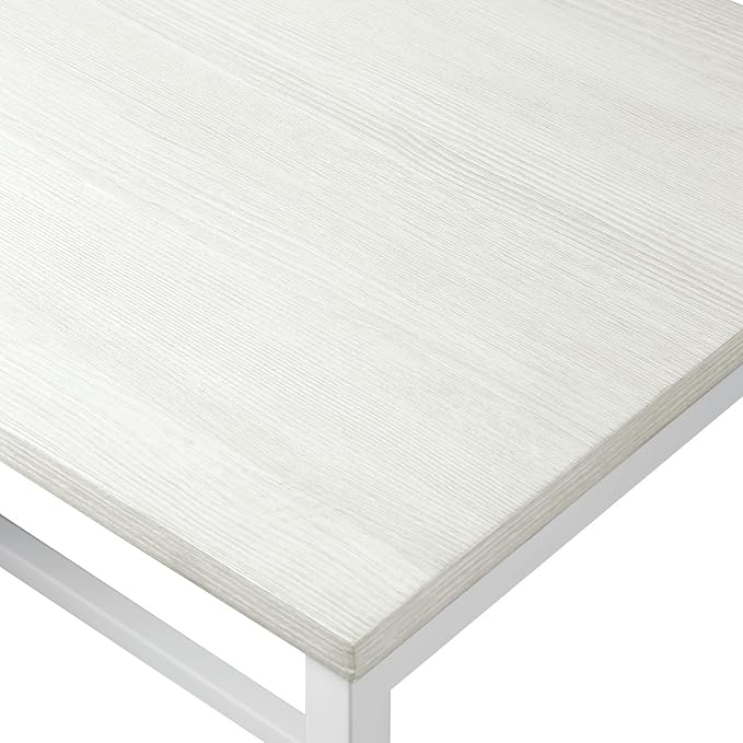 OSP Home Furnishings Contempo L-Shaped Desk, White