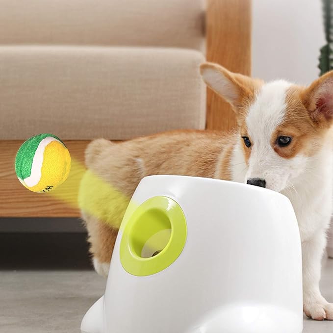 HOCTRAKA, NICERINC PET X-Small Dog Tennis Balls Dog Toys Ball 1.5" Pack of 12, Fit Ball Launchers