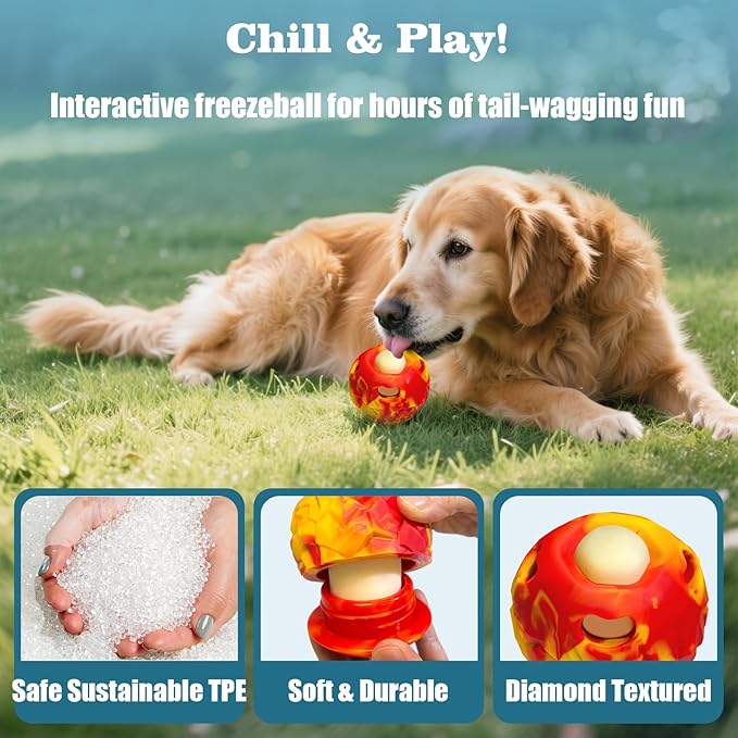 Dog Toy, Dog Enrichment Toy, Bite & Brush Interactive Chew Toy for Large Aggressive Chewers, Freeze Bone for Dogs, Homemade Treat Dispenser, Easy to Clean, for Medium to Large dogs 30-85lbs