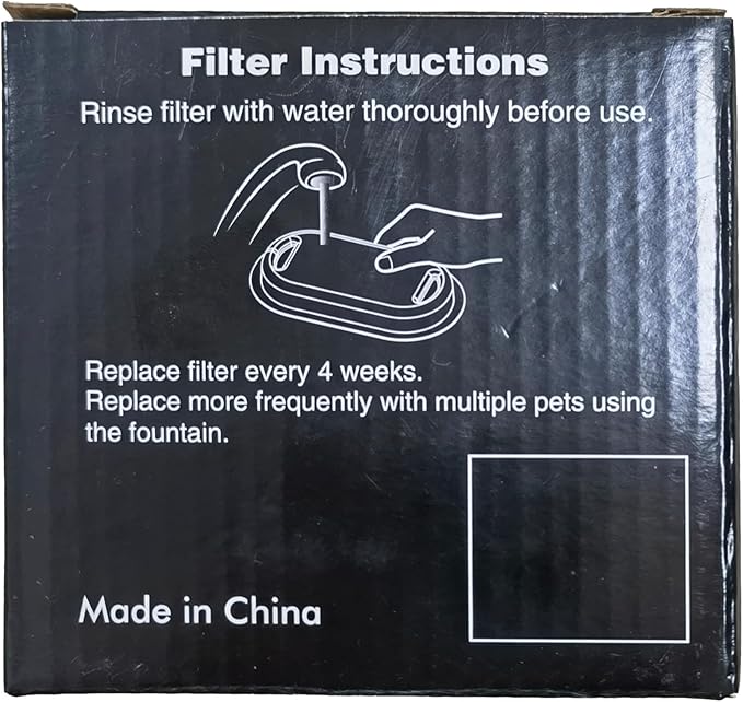 Cat Fountain Filter Replacement: 12 Cat Water fountain Filter - 6 Pieces Filters + 6 Pieces Sponges for Pet Dispenser H1 (67oz/2L)