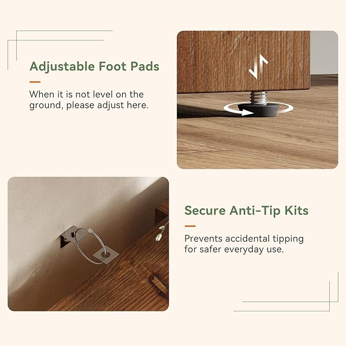 2-Tier Solid Wood Console Table, Farmhouse Entryway Table with Storage Shelves, 63-Inch Long Sofa Console for Living Room, Hallway, or Foyer(Brown)