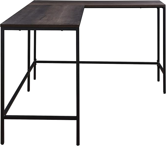 OSP Home Furnishings Contempo L-Shaped Desk, Ozark Ash