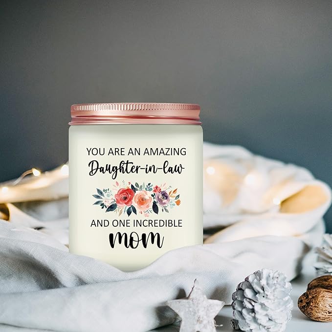 Daughter in Law Gifts Ideas - Birthday Mothers Day Christmas Gifts for Daughter in Law - Lavender Scented Candle