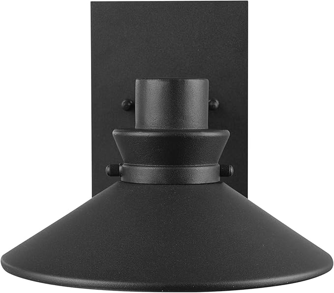 GLOBE Electric 44686 Harris LED Integrated Outdoor Wall Sconce, Matte Black, 11W, 530 Lumens, 3000 Kelvin