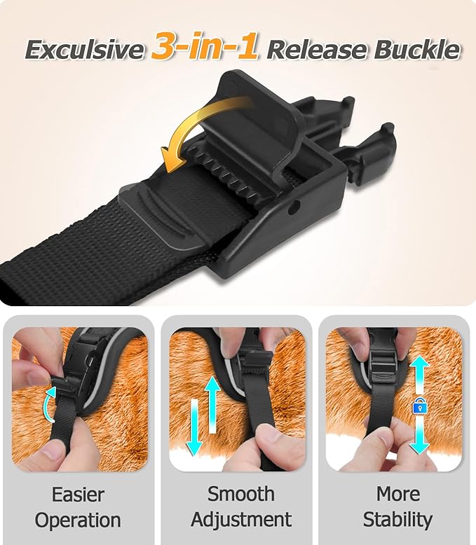 Halypet Cat Harness and Leash Set [MAX Safety 4th-Gen Upgrade] Escape Proof Adjustable Cat Leash Comfortable Soft Vest Easy to Wear Kitten Harness with Reflective Strip for Cats Walking, M Black