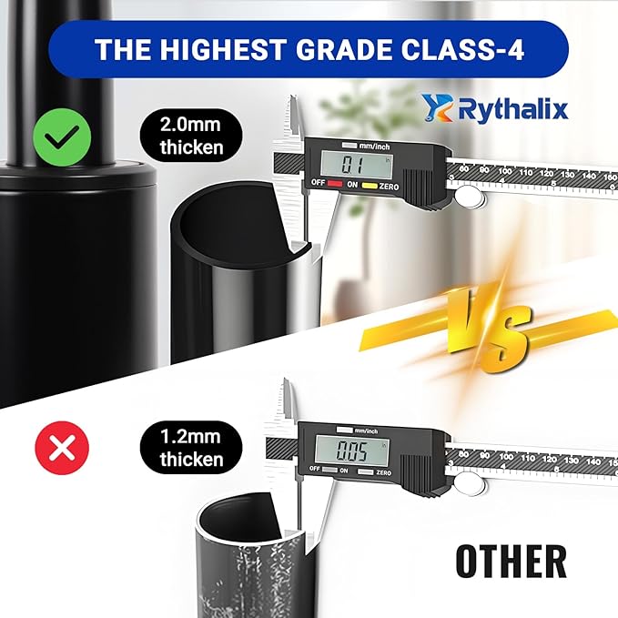 2.4" Office Chair Cylinder Replacement - Heavy Duty 1000lbs Class 4 Hydraulic Lift with Silent 360° Rotation, Universal Pneumatic Piston Fit for Sinking Desk/Gaming Chairs