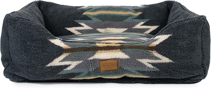 Pendleton Berber Kuddler Dog Bed - Wyeth Trail Oxford, L