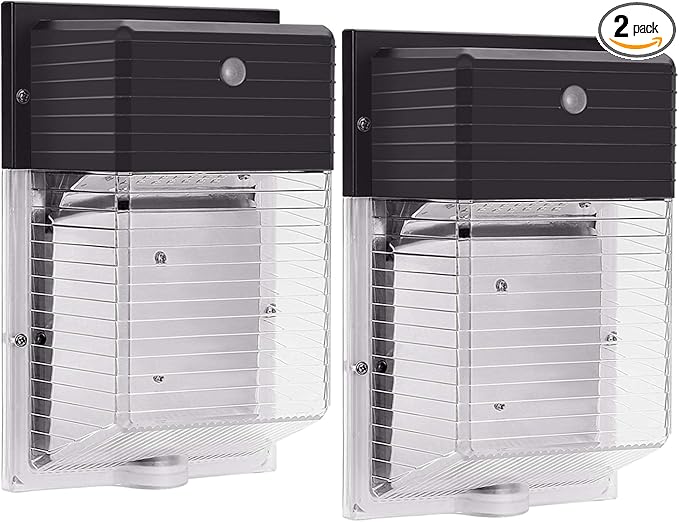 LED Wall Pack Light,30W 4050lm 5000K(Dusk to Dawn Photocell,IP65 Waterproof), 400W Equiv. AC100-277V, ETL DLC Listed 5-Year Warranty Outdoor Security Lighting