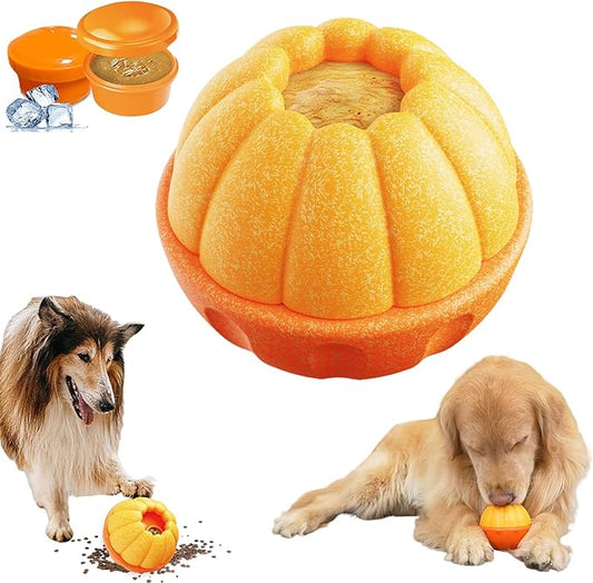 Frozen Treat Dog Toy for Aggressive Chewers, Fillable Dog Toys to Freeze | Frozen Treat Holder with Mold for Medium Large Dogs | Easy to Clean