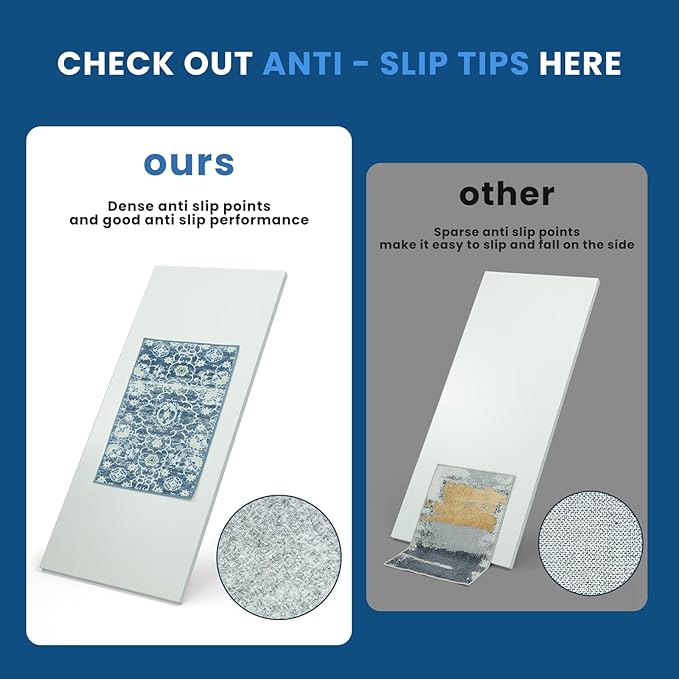 Washable Rugs 8x10 Area Rugs for Living Room,Bedroom,Dining Room- Soft Low Pile Stain Resistant Carpet with Non-Slip Rubber Backing,Large Vintage Area Rug for Farmhouse Nursery Home Office Decor