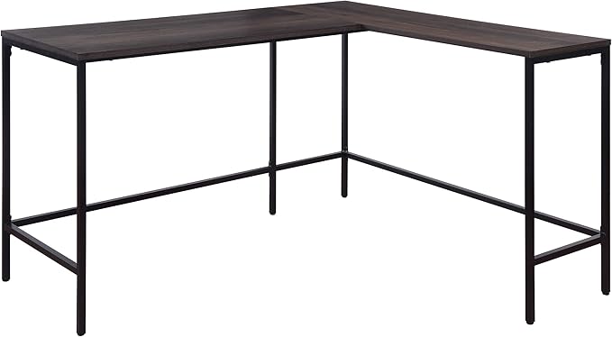 OSP Home Furnishings Contempo L-Shaped Desk, Ozark Ash