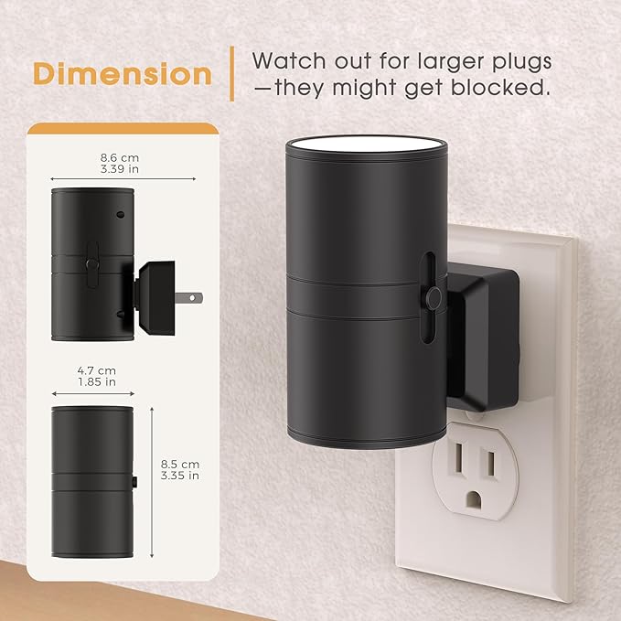 Briignite Night Lights Plug into Wall, 1 Pack 11-Color Changing Night Light with 1 Remote Control, 3000K+6000K+RGB LED Nightlight for Kids with Light Sensor, 0-100 LM Adjustable for Bedroom, Stairway