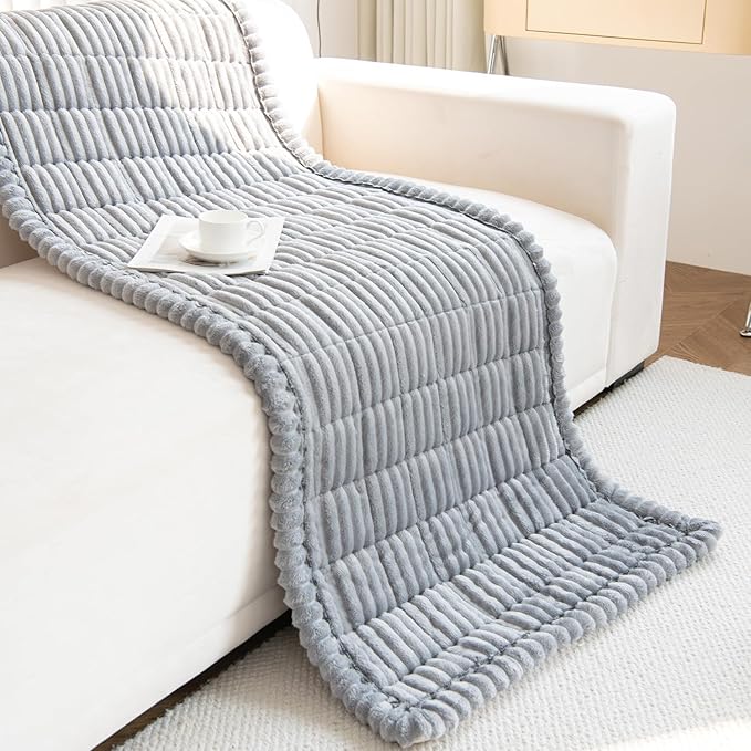 Non Slip Fuzzy Pet Couch Covers for Sofa, Washable Couch Cushion Covers for Large Dogs