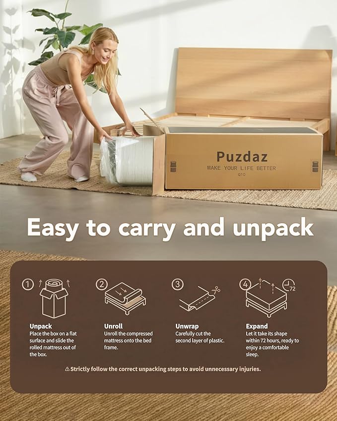 King Size Mattress 12 Inch Hybrid Mattress King - Memory Foam & Individually Pocket Coils Springs, Pressure Relief, Motion Isolation, Edge Support, CertiPUR-US Certified, Medium Firm