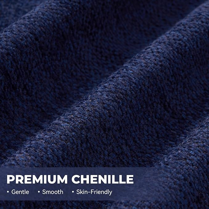 107" Modern Boneless Couch with L - Shaped Chaise, Comfy Chenille Modular Sectional Sofa with Tufted Design, Deep Seat Upholstered Sofa Bed, No - Assembly Sectional Couch, Blue