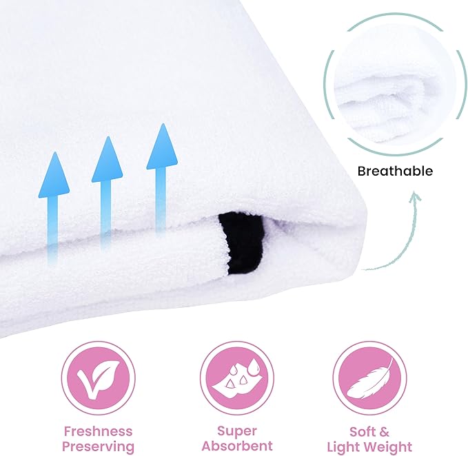 Zoane Creations 100% Rayon Hooded Baby Towels for Newborn – Ultra-Soft,Highly Absorbent, 500 GSM, 37 x 37 inches Perfect Cotton Baby Bath Towels Hooded for Newborns and Toddlers