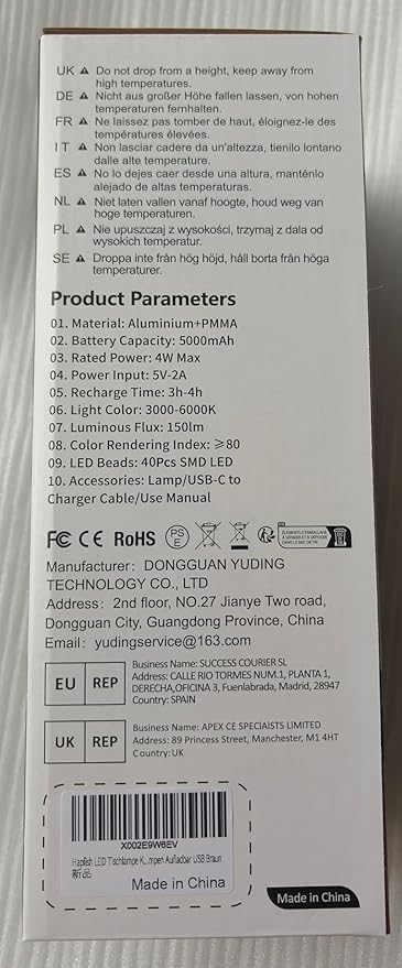 Hapfish Rechargeable Cordless Table Lamps, 5000mAh Battery Operated Lamp, 3 Color Modes, Dimmable, LED Table Lamps for Living Room,Outdoor, Dinner,Patio,Restaurant – Brown